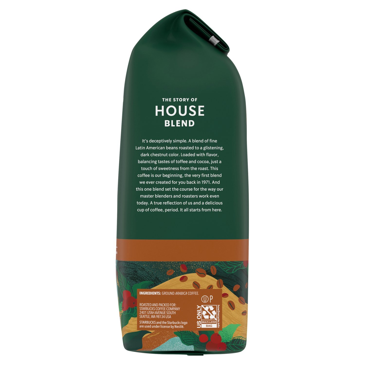 Starbucks House Blend Medium Roast Ground Coffee, 12 oz - Fairway