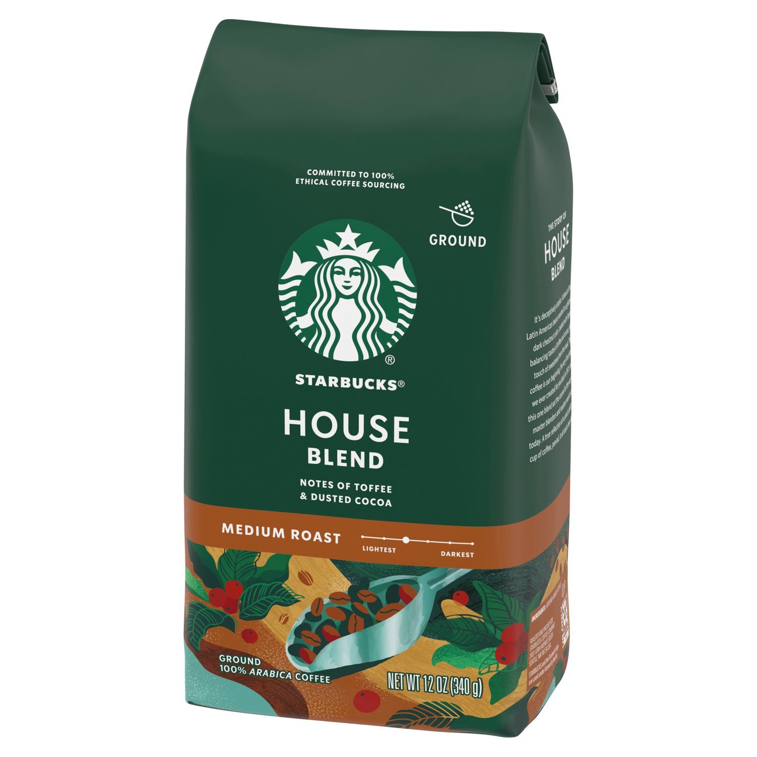 Starbucks House Blend Medium Roast Ground Coffee, 12 oz - Fairway