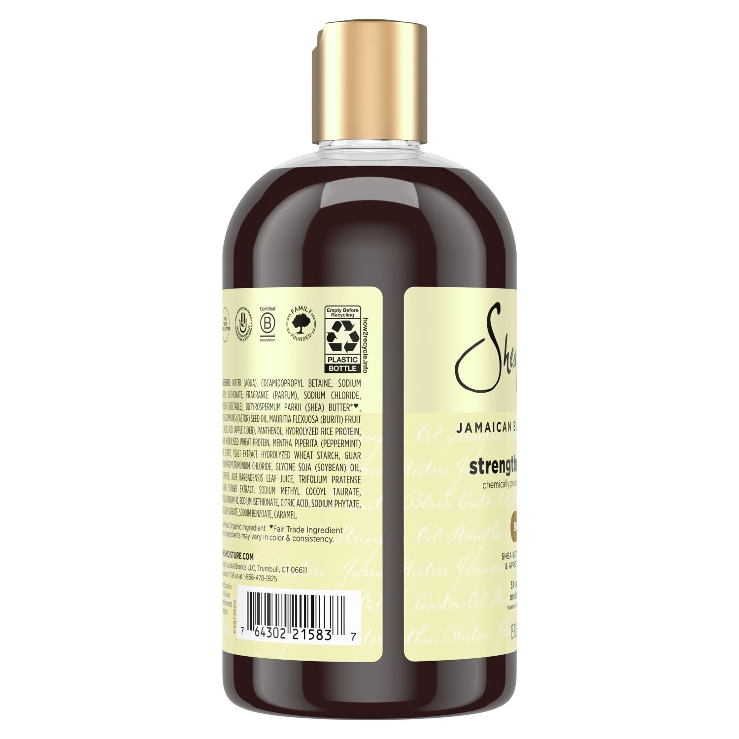 SheaMoisture Strengthen & Restore Jamaican Black Castor Oil Shampoo, 13 fl oz Image 7 of 10