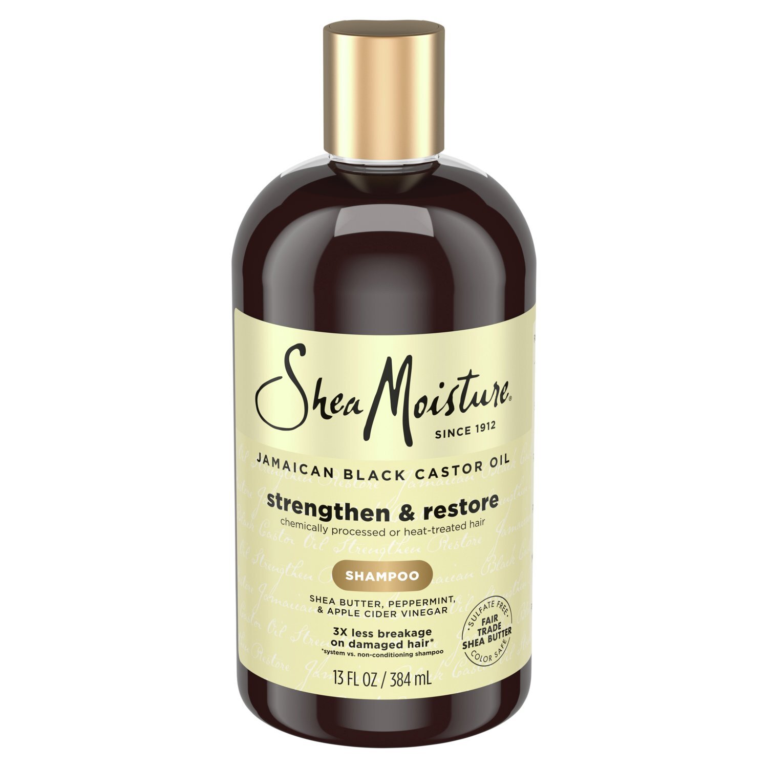 SheaMoisture Strengthen & Restore Jamaican Black Castor Oil Shampoo, 13 fl oz Image 9 of 10