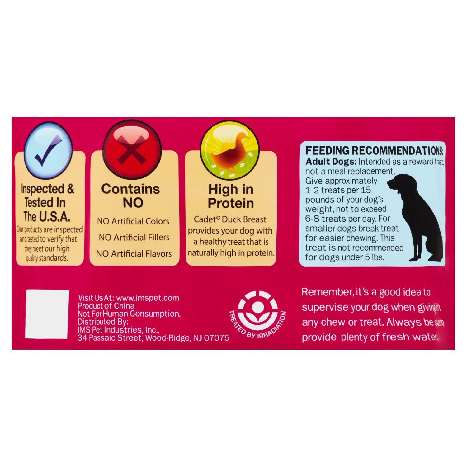 Cadet Gourmet Duck Breast Treat for Dogs, 1.75 lb Image 3 of 5