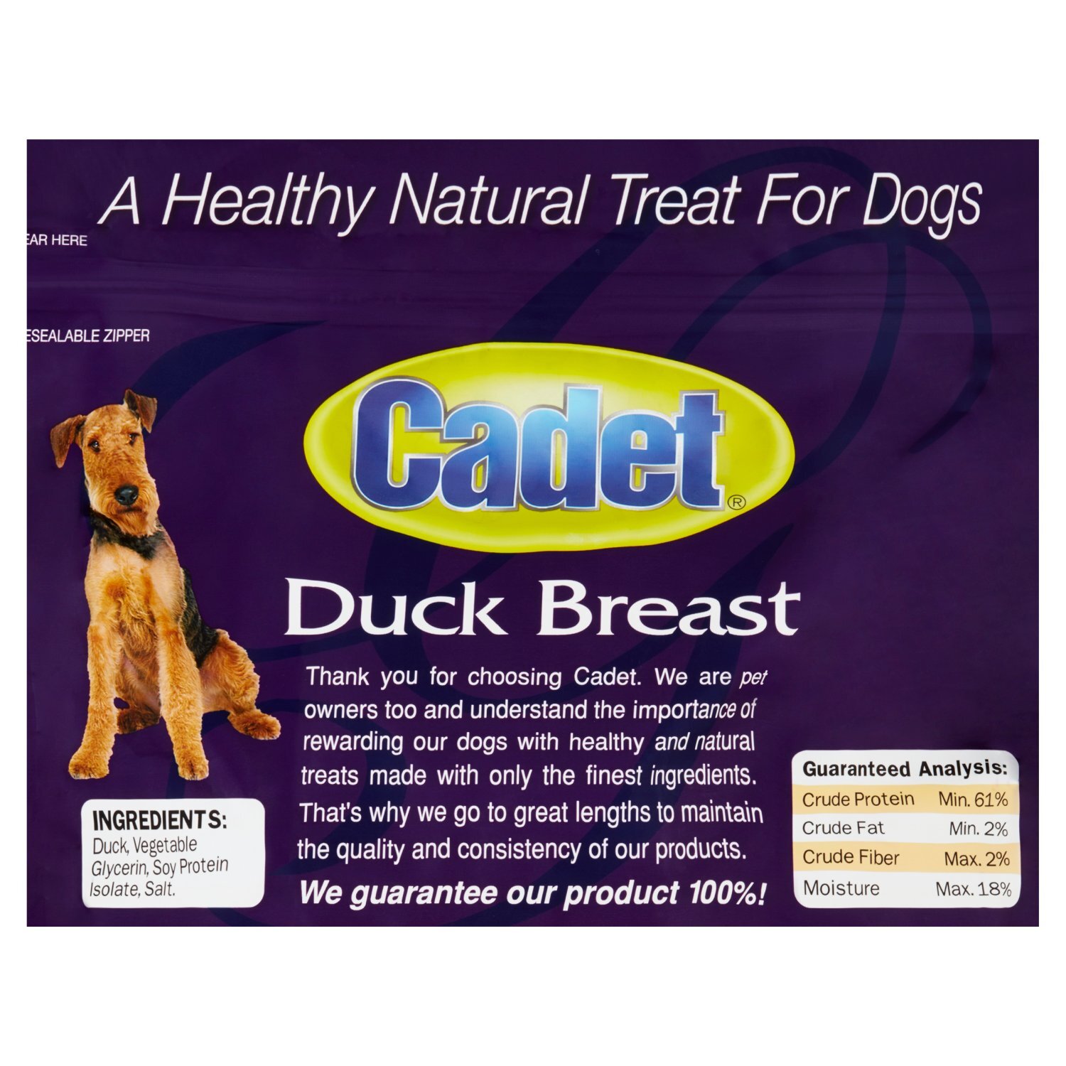 Cadet Gourmet Duck Breast Treat for Dogs, 1.75 lb Image 2 of 5