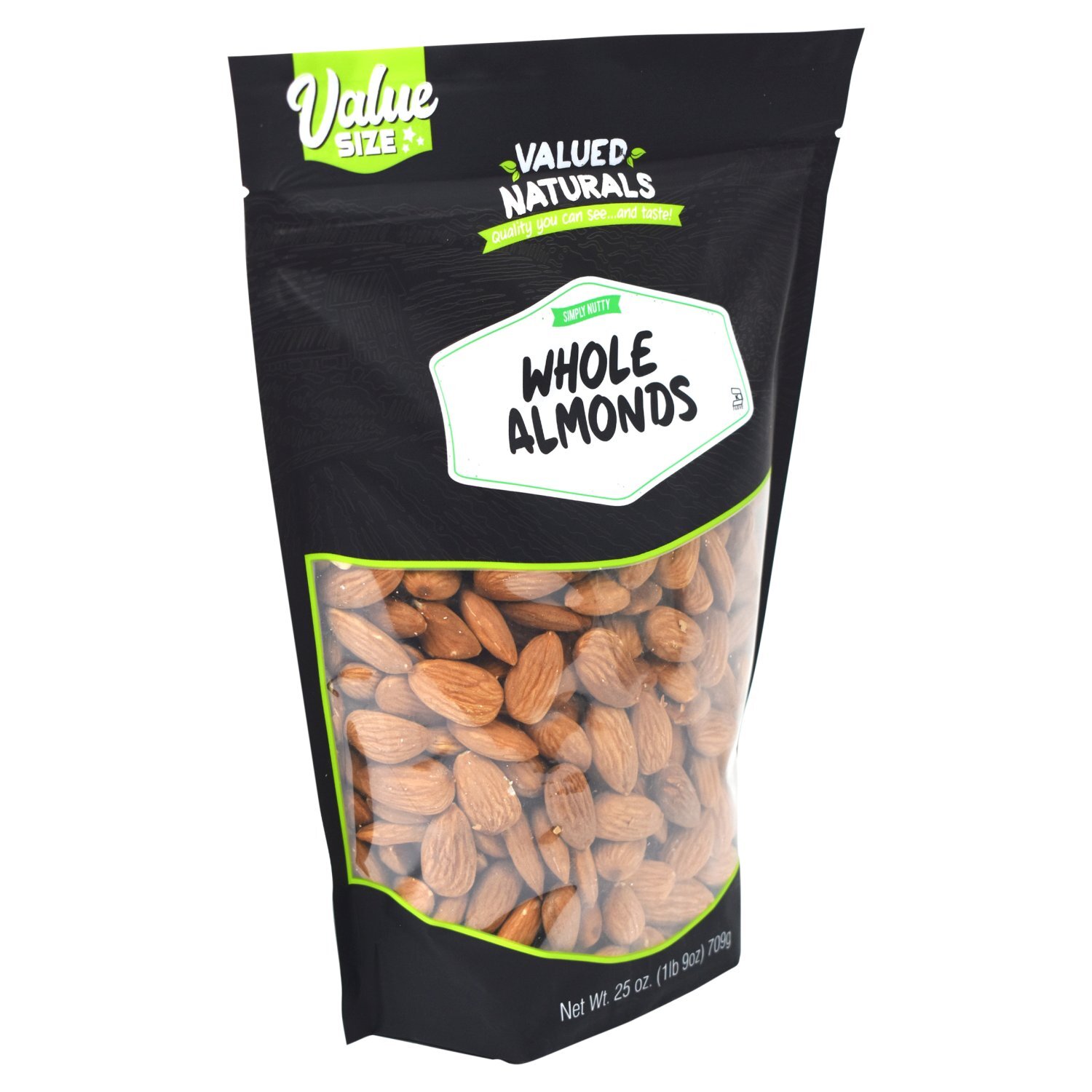Valued Naturals Simply Nutty Whole Almonds Value Size, 25 oz  Image 7 of 8