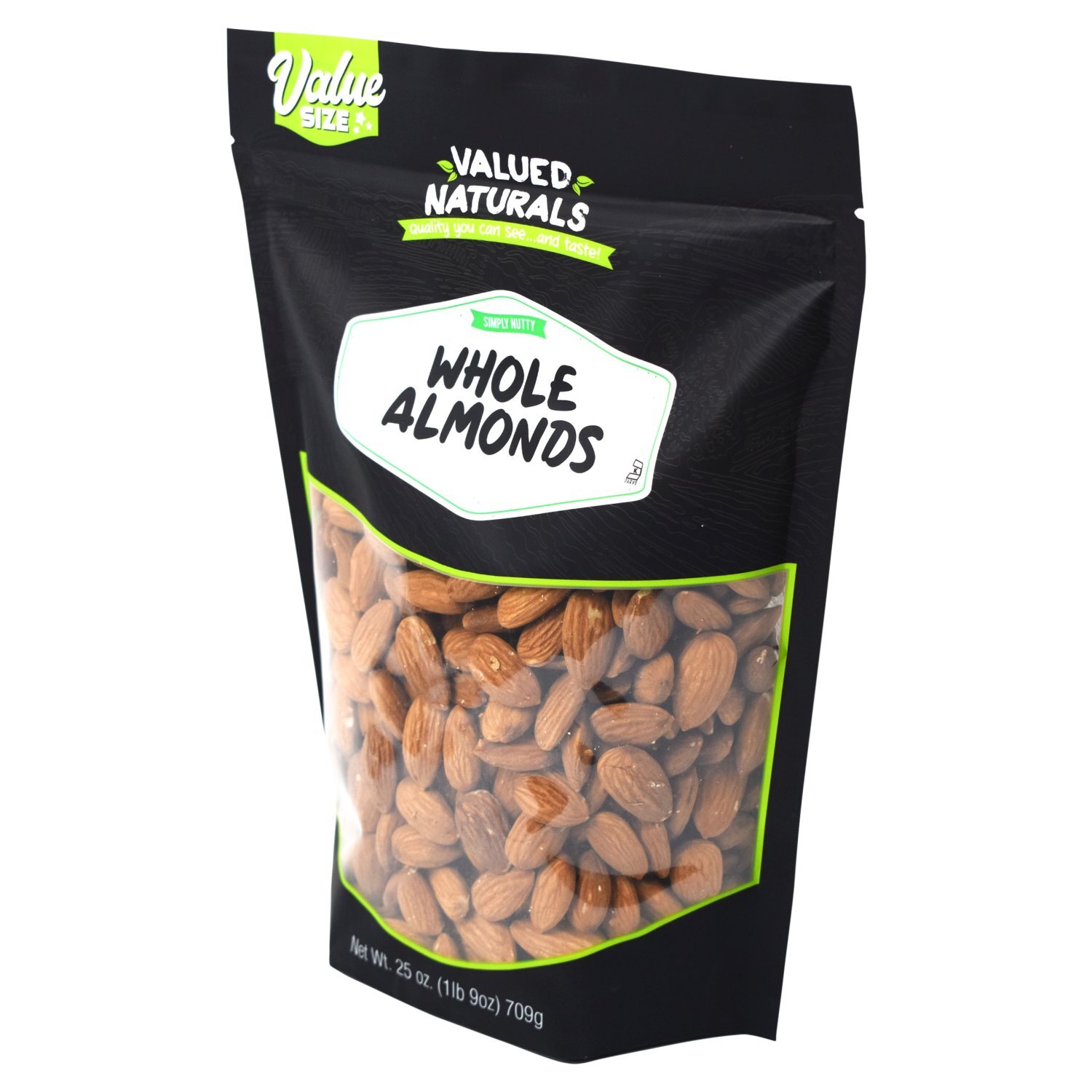 Valued Naturals Simply Nutty Whole Almonds Value Size, 25 oz  Image 8 of 8