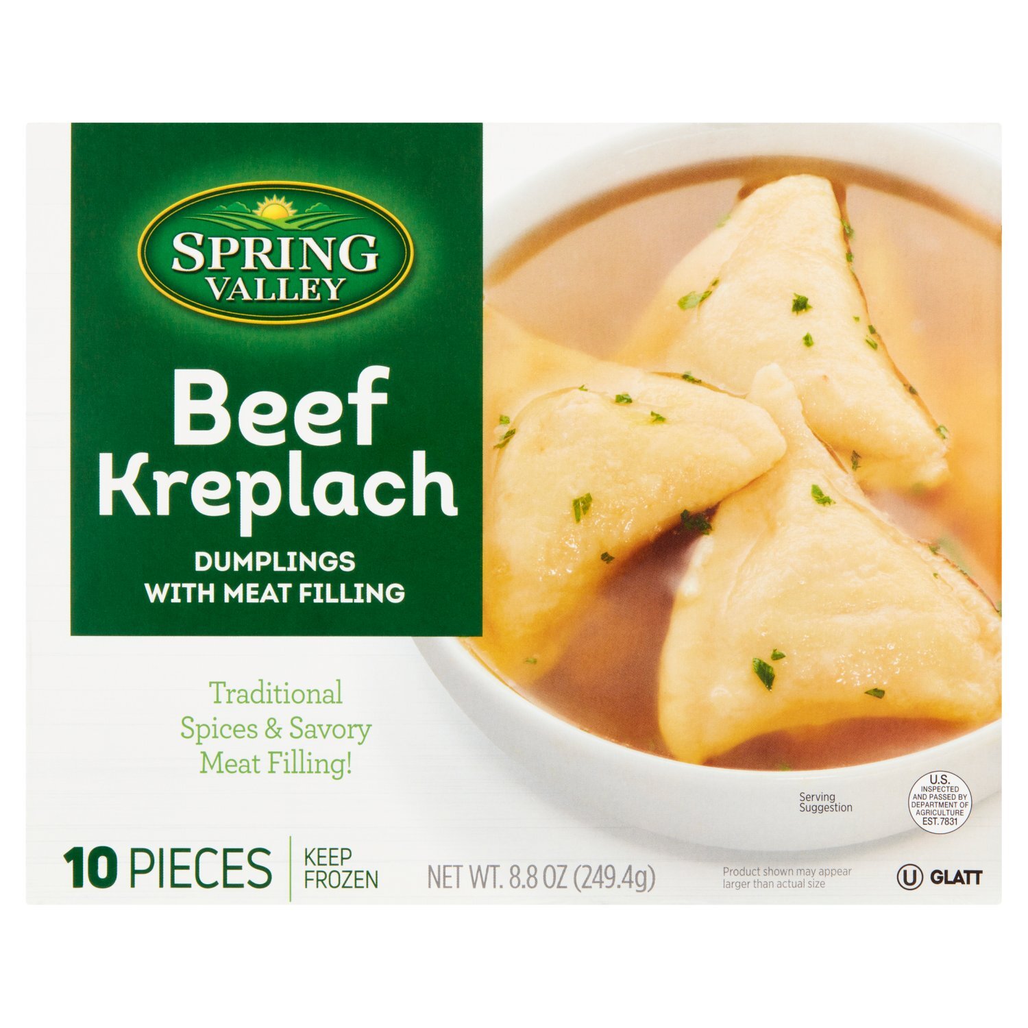Beef Kreplach Dumplings with Meat Filling