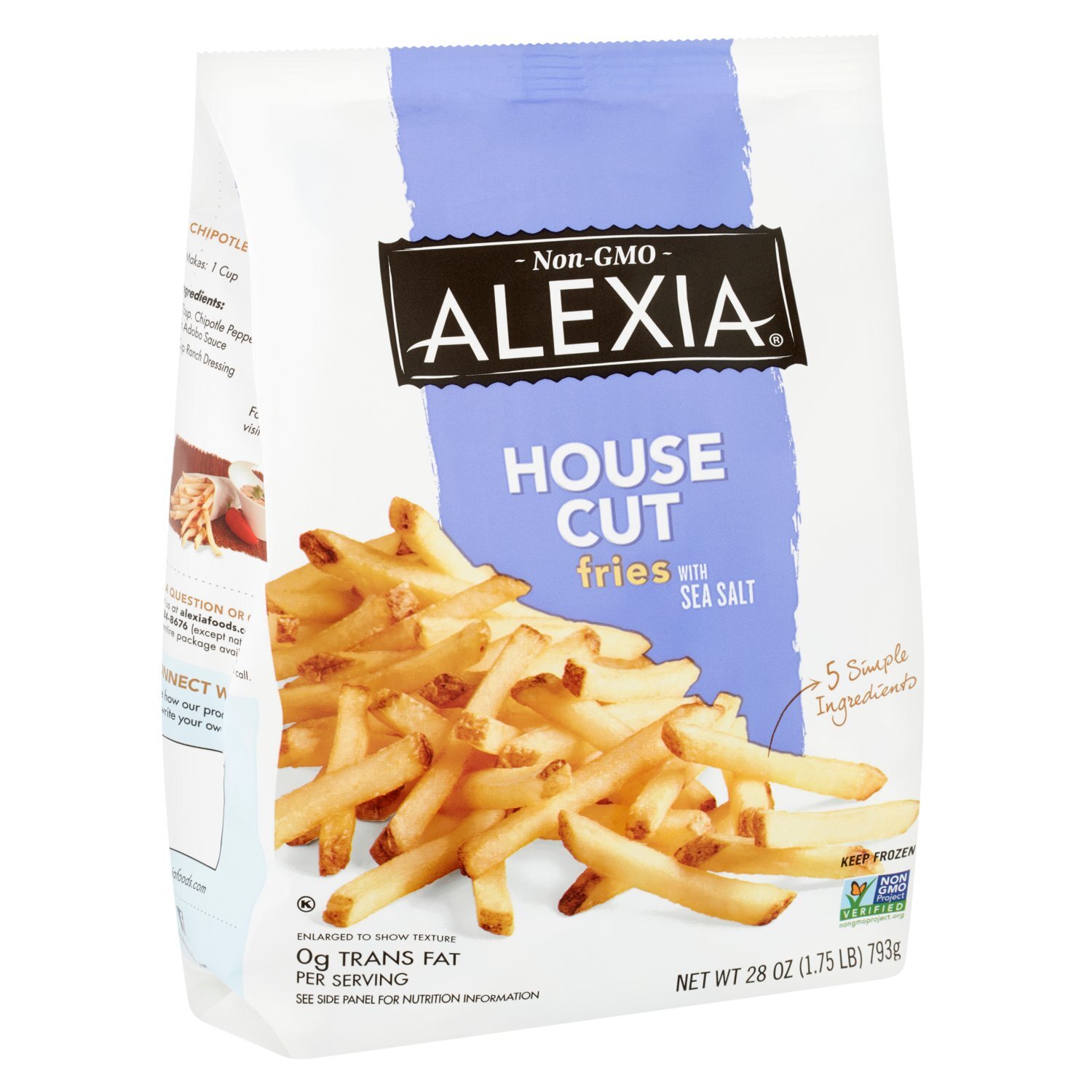 Alexia House Cut Fries with Sea Salt, 28 oz Image 5 of 5