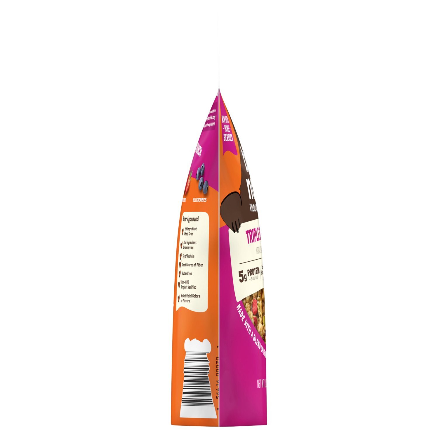 Bear Naked Triple Berry Crunch Granola, 5g Protein, Fiber, 12  oz Bag Image 10 of 11