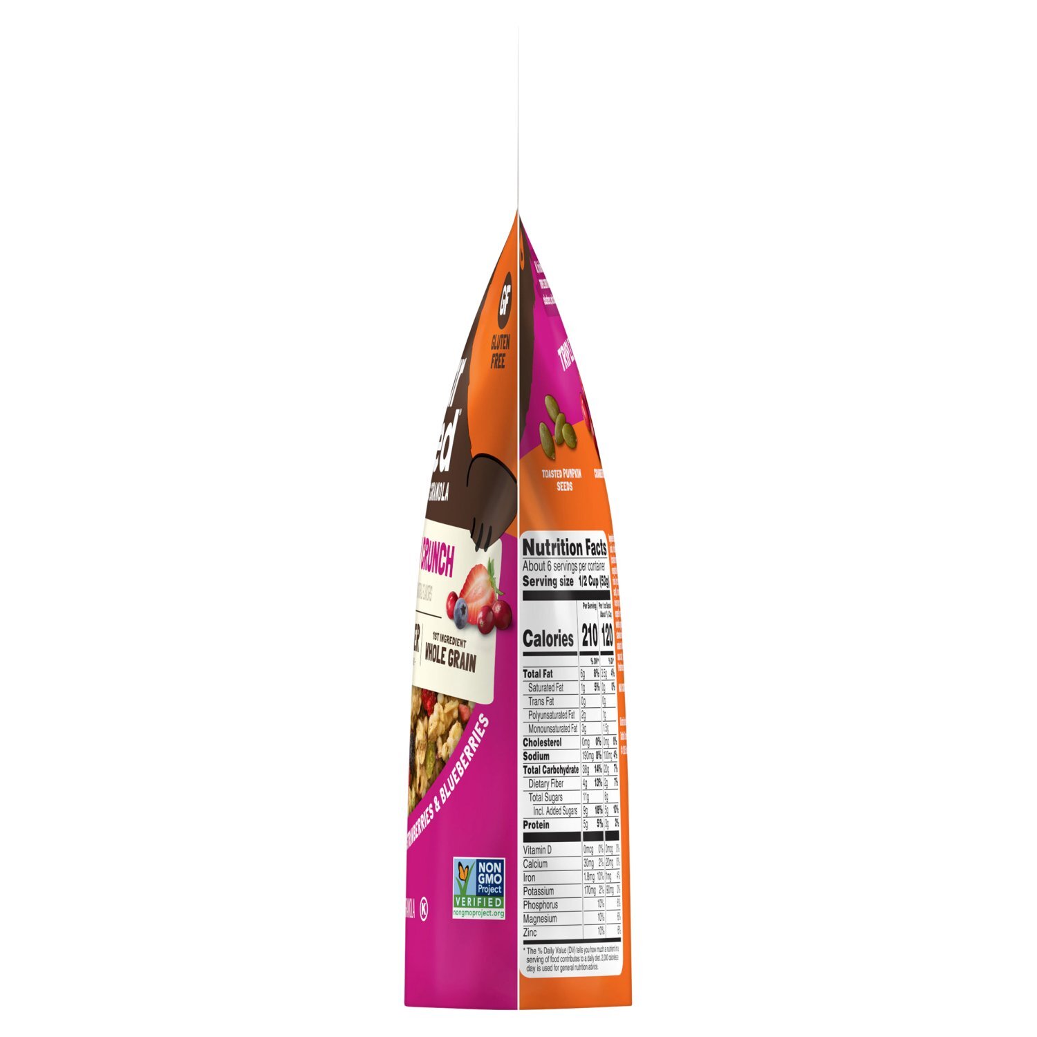 Bear Naked Triple Berry Crunch Granola, 5g Protein, Fiber, 12  oz Bag Image 11 of 11