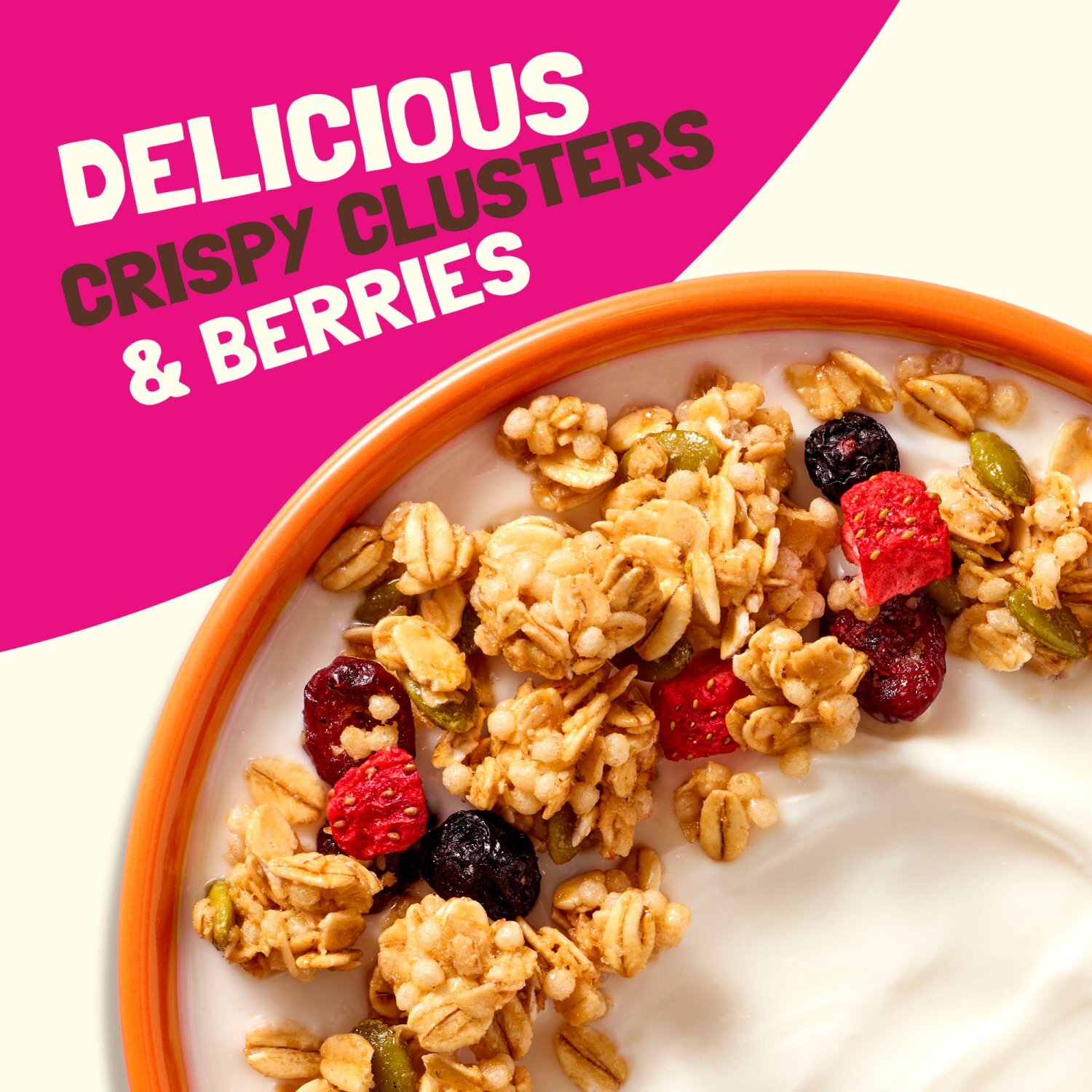 Bear Naked Triple Berry Crunch Granola, 5g Protein, Fiber, 12  oz Bag Image 4 of 11