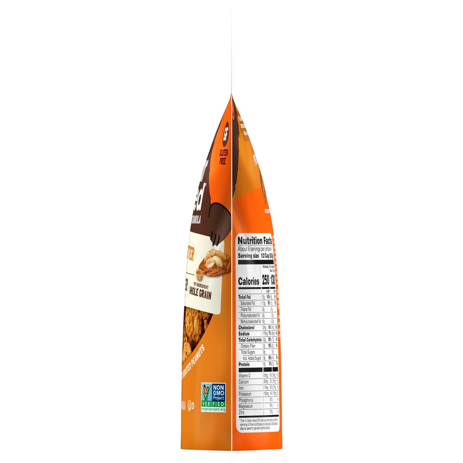 Bear Naked Peanut Butter Granola Cereal, Good Source of Fiber, 12  oz Bag Image 11 of 11