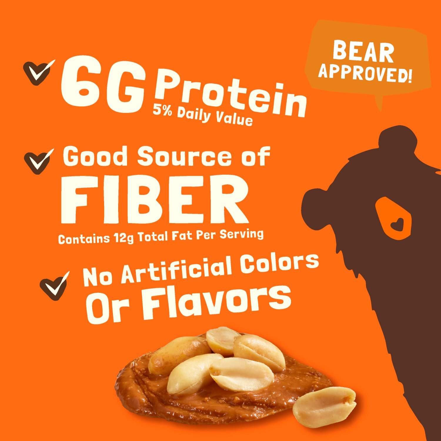 Bear Naked Peanut Butter Granola Cereal, Good Source of Fiber, 12  oz Bag Image 6 of 11