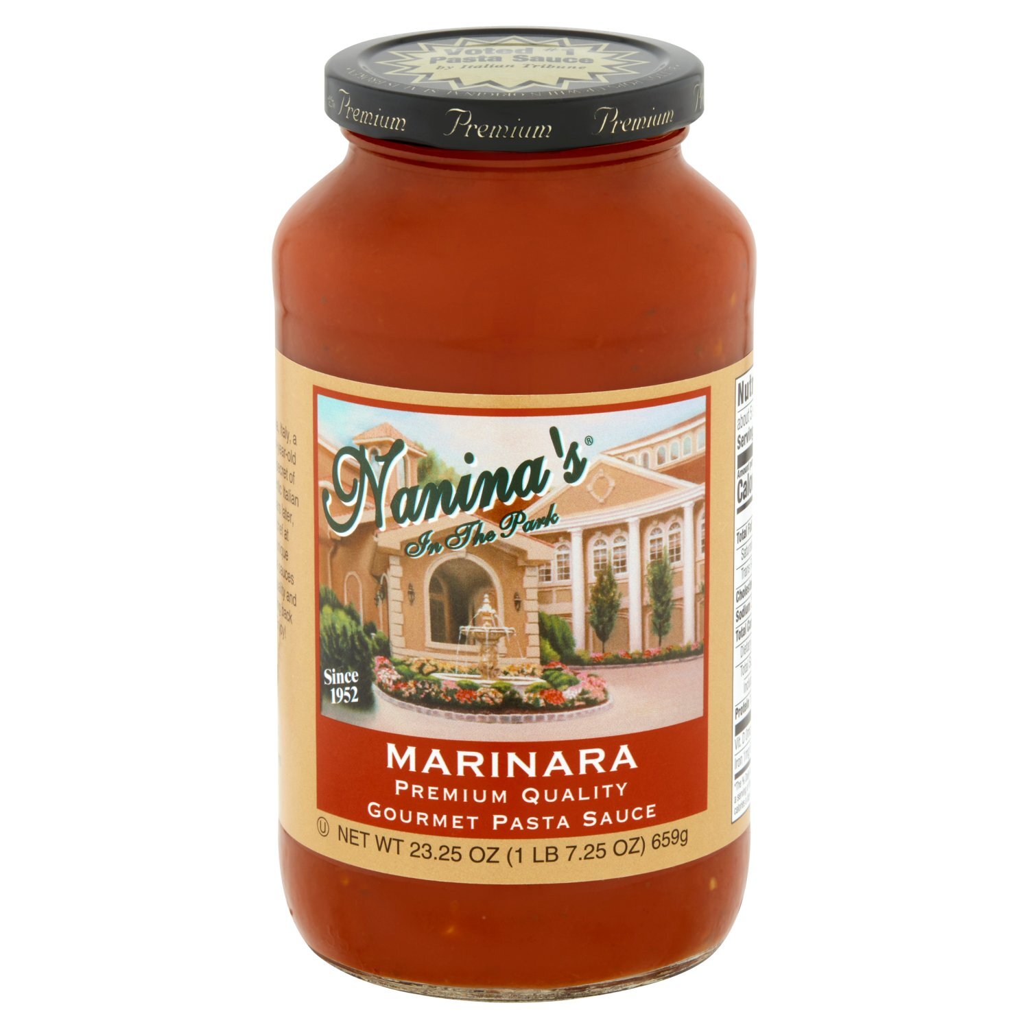 Nanina's In The Park Marinara Premium Quality Gourmet Pasta Sauce