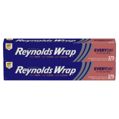 Reynolds Wrap Pre-Cut Aluminum Foil Sheets, 14x10.25 Inches, 50 Sheets 