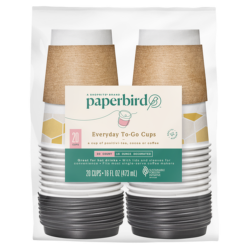  Solo 12oz Paper Hot Cups with Recloseable Lids, Pack of 22ct :  Health & Household