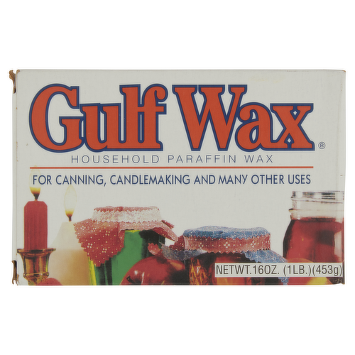 1lb Gulf Wax Paraffin Wax For Canning + Jel Ease BETTER by 2017+9  KerrMasonCaps