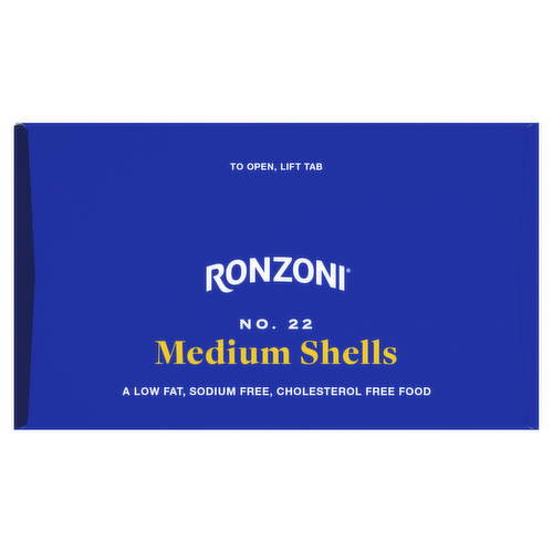 Ronzoni Small Shells, 16 oz, Conchiglie Pasta, Non-GMO