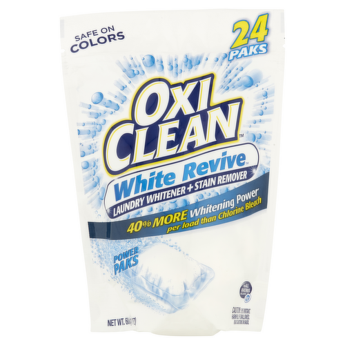 Oxiclean White Revive Laundry Whitener + Stain Remover Power Paks