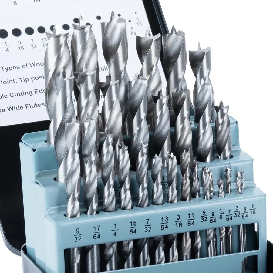 Brad-Point Drill Bit Set