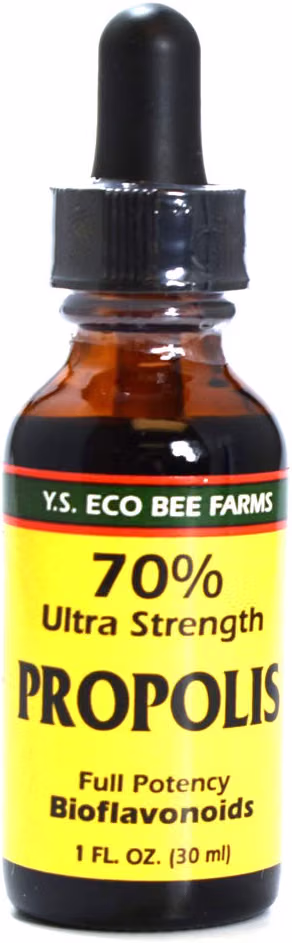 YS Eco Bee Farms 70% Ultra Strength Propolis bottle