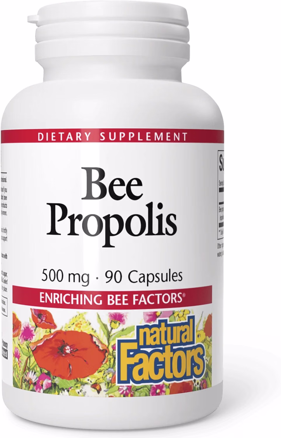 Natural Factors Bee Propolis Extract 500 mg, 90 capsules bottle