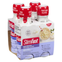 Slim Fast - Advanced Nutritional Shake - Vanilla Cream, 4 Each