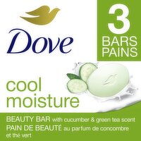 Dove - Bar Cool Moisture, 3 Each