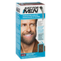 Just For Men Just For Men - Mustache & Beard - Medium Brown, 1 Each