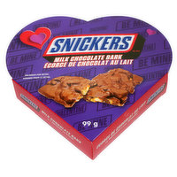 Snickers - Snickers Milk Choc Bark Heart Box, 99 Gram