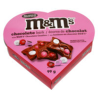 M&M's - Heart Box Chocolate Bark with Chocolate Candies, 99 Gram