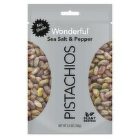 Wonderful - Sea Salt & Pepper Pistachios, No Shell, 155 Gram