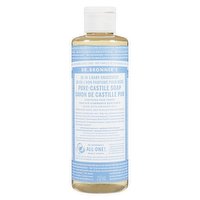 Dr Bronner - Pure Castile Liquid Soap Baby Unscented, 237 Millilitre