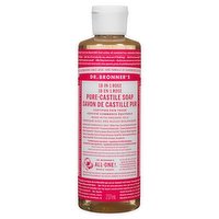 Dr Bronner - Pure Castile Liquid Soap Rose, 237 Millilitre