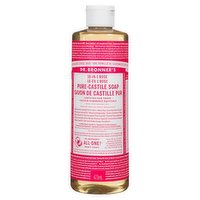 Dr Bronner - Pure Castile Liquid Soap Rose, 473 Millilitre