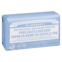 Dr. Bronner's - Pure Castile Baby Soap Unscented, 140 Gram