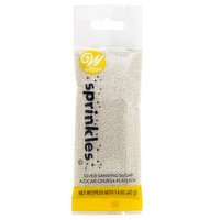 Wilton - Sprinkles Pouch, Silver Sanding Sugar, 400 Gram