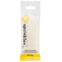 Wilton - Sprinkles Pouch Non-Pareils, White, 40 Gram