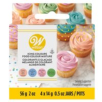 Wilton - Icing Food Colour Mixture Kit, Pastel, 4 Each