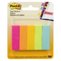 3M - Post-It Fluorescent Page Markers, 5 Each