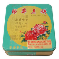 Wing Wah - Mooncakes with Red Bean Paste 2 Yolks, 740 Gram