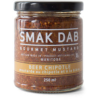 Smak Dab - Gourmet Mustard - Beer Chipotle, 250 Millilitre