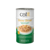 Cat it - Catit Divine Shreds Chicken With Liver & Broccoli in Jelly, 4 Each