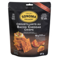 Sonoma Creamery - Cheese Crisps Bacon Cheddar, 64 Gram