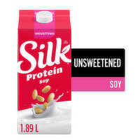 Silk - Soy Milk -Unsweetened Organic, 1.89 Litre