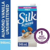 Silk - Almond Beverage Unsweetened Vanilla, 946 Millilitre