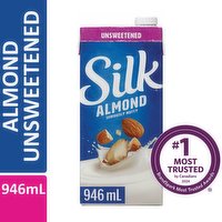 Silk - Almond Original Unsweetened, 946 Millilitre