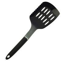 Eastshop Cooking Spatula Non-Stick Hollow Long Handle Silicone Beef Meat Egg Kitchen Scraper Wide Pizza Shovel Cooking Utensils, Black