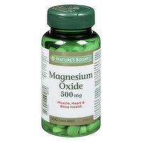 Nature's Bounty - Magnesium Oxide 500mg, 100 Each