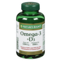 Nature's Bounty - Omega- 3+D3 Fish Oil/Vitamin D3