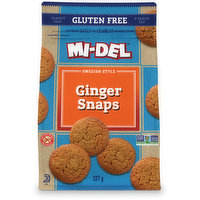 Mi-Del - Cookies Ginger Snap Gluten Free, 227 Gram