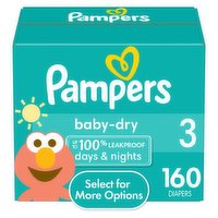 Pampers - Baby-Dry Diapers Size 3, 160 Each